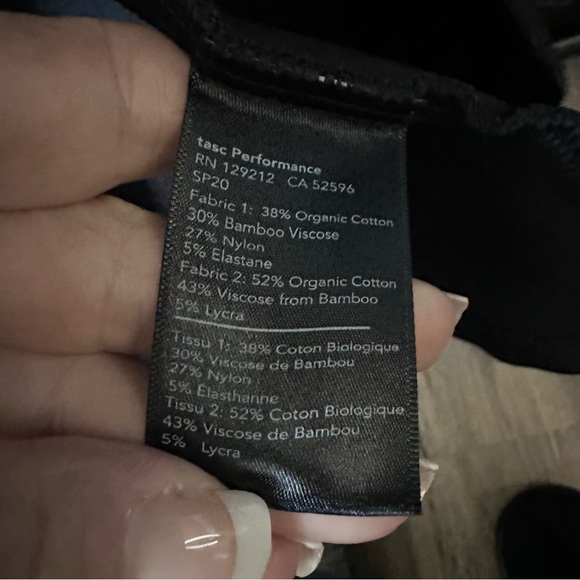 TASC Performance Midtown Wrap Organic Cotton & Bamboo Blend Sweater Black Small - Picture 12 of 12